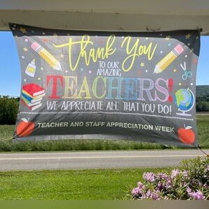Thank You Teachers Banner NWOT